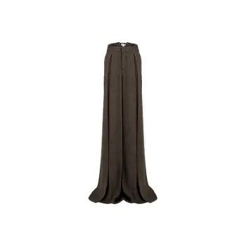 URBAN REVIVO UR Designer Collection SS24 Casual Pants Women's Dark Coffee Brown