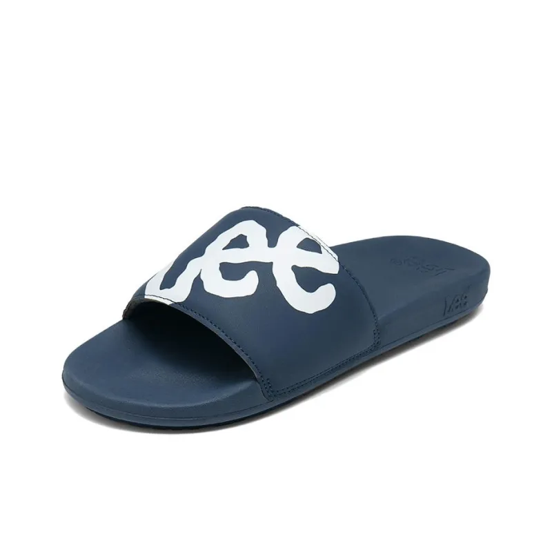 Lee Slide Slippers Men Black/White-2