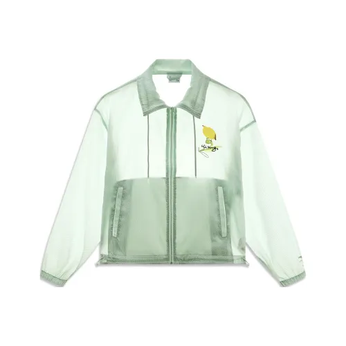 LiNing Sports Life Collection Trench Coat Women's Ice Fat Green