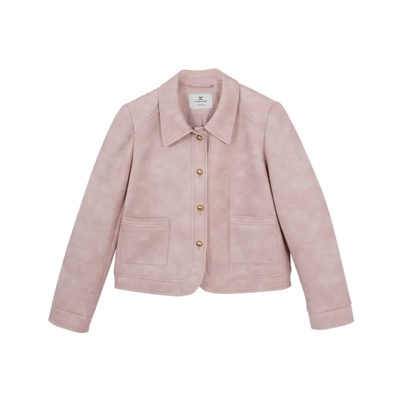 XIANGYING Leather Jacket Women's-2