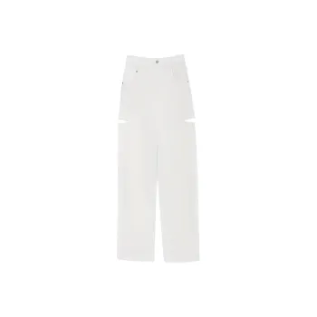 Orange Desire Casual Pants Women's White   Cloud Mist White