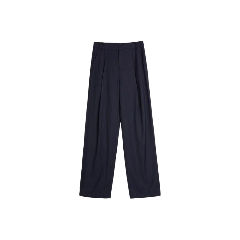 ELLE Casual Pants Women's Navy Blue-0