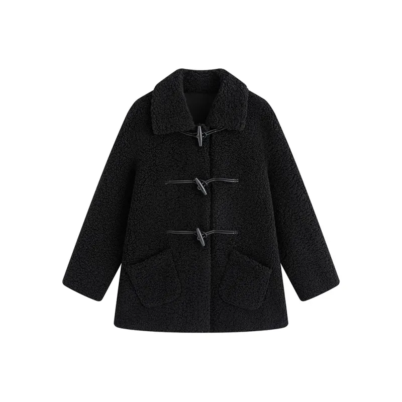KING PRINCE Velvet feel Coat Women's Black-0