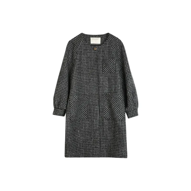 SOLIGHTER Coat Women's Black Gray-0