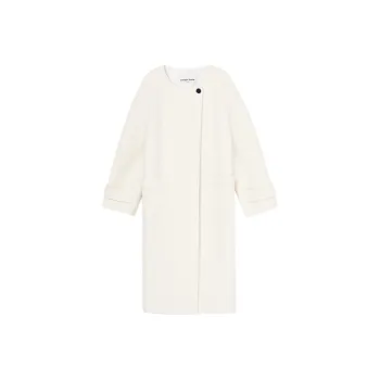 Orange Desire Coats Women's Glutinous Rice White