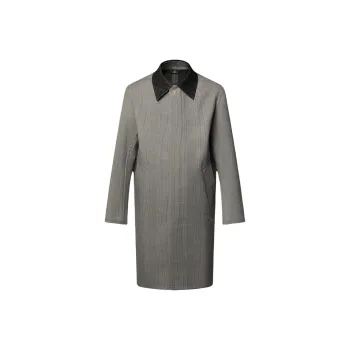 LOUIS VUITTON Raincoat With Damier Suede Collar