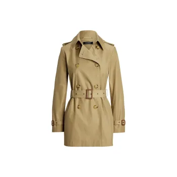 LAUREN RALPH LAUREN Trench Coat Women's Tan