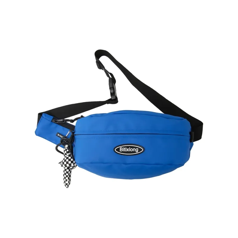 Debecca Laminated Oxford Cloth Sling Bag Unisex Black-13