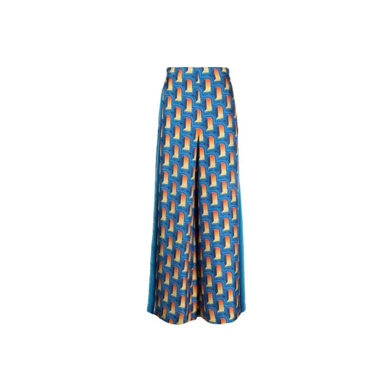 CASABLANCA Printed Wide Leg Trousers 'L'Arche De Nuit'-0