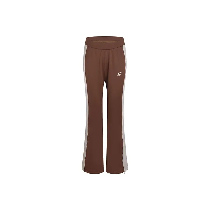 LIUREGALI Casual Pants Women's Dark Brown-0