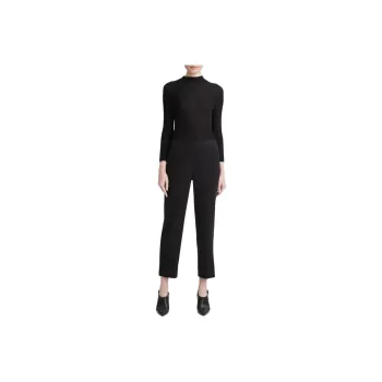 VINCE Brushed Mid Rise Easy Pull On Pant Casual Pants Women's Black