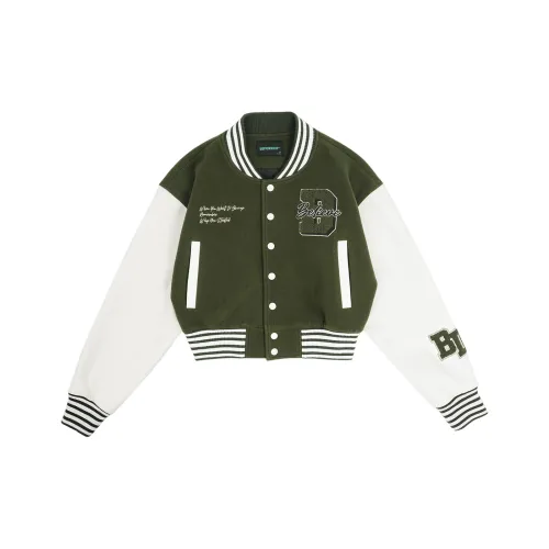BD.POWER UP+ Baseball Jacket Women's Army Green