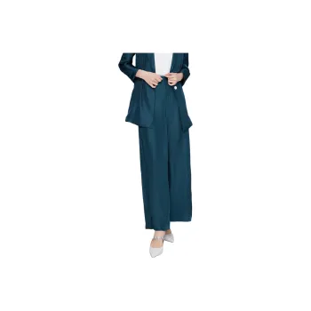 BBLLUUEE Casual Pants Women's Turquoise