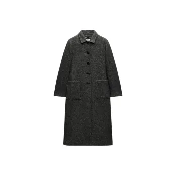 ZARA ZW Series Coats Women's Gray