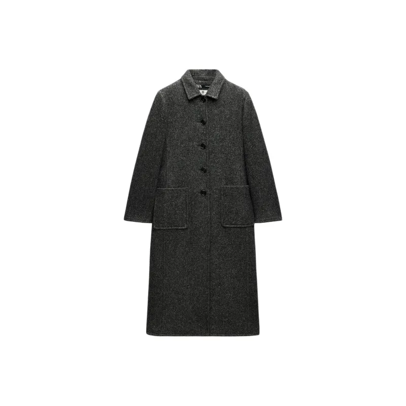 ZARA ZW Series Coats Women's Gray-0