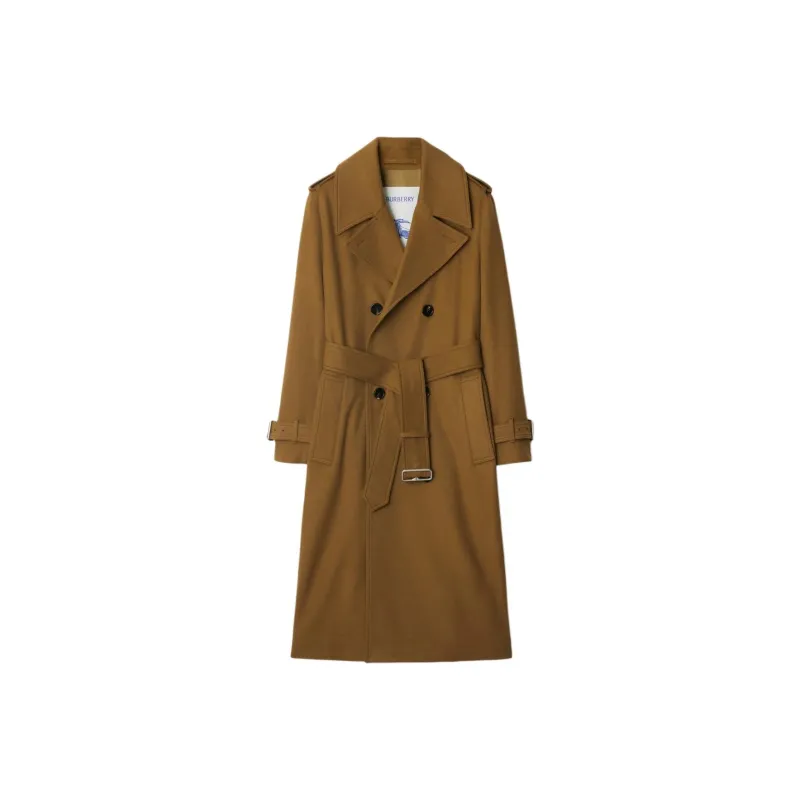 Burberry Belted Cashmere Trench Coat-0