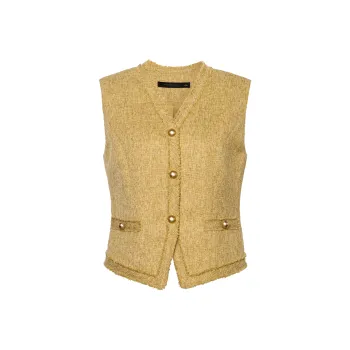 ROEYSHOUSE Vests Women's Yellow