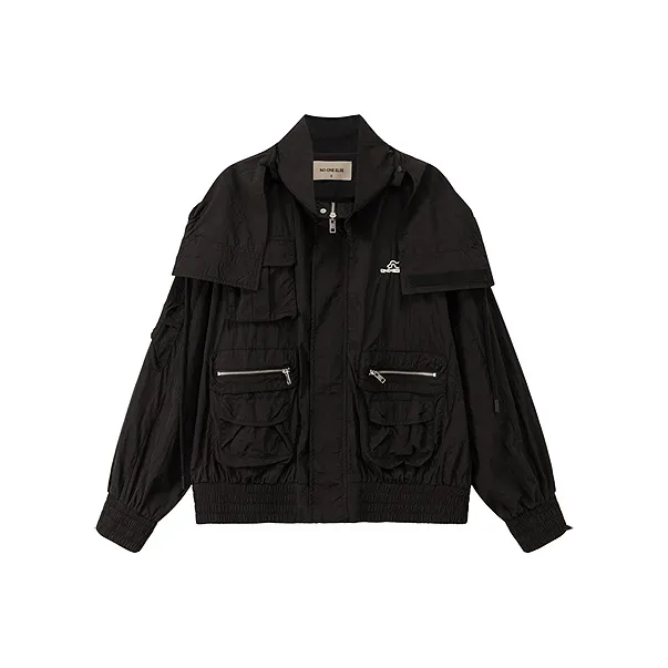 NO ONE ELSE Cropped Coat Women's Black-0