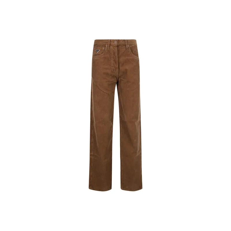 PRADA Wide Leg Corduroy Pants-0