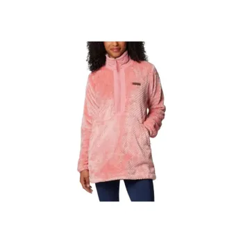 Columbia Women's Fire Side™ Quarter Zip II Fleece Pullover Velvet-feel Coat Women's Pink