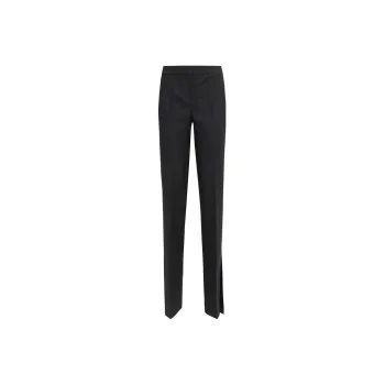 OFF-WHITE High-Waist Split-Hem Tailored Trousers