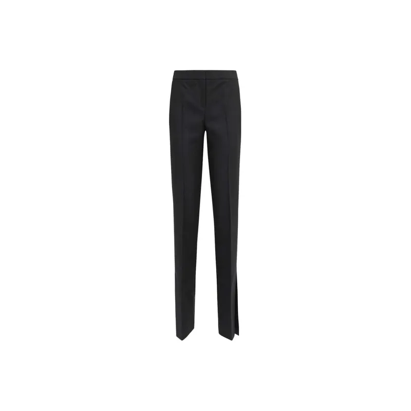 OFF-WHITE High-Waist Split-Hem Tailored Trousers-0