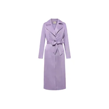 BBLLUUEE Trench Coat Women's Mist Purple