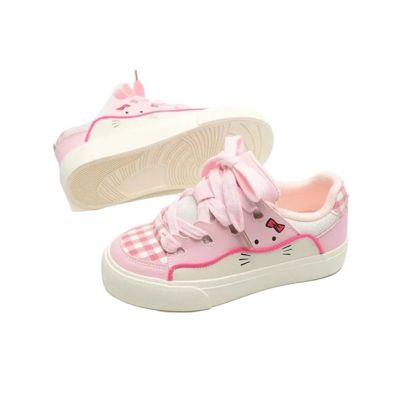 Yalu Canvas Shoes Women's Low Top White/Pink/Purple-9