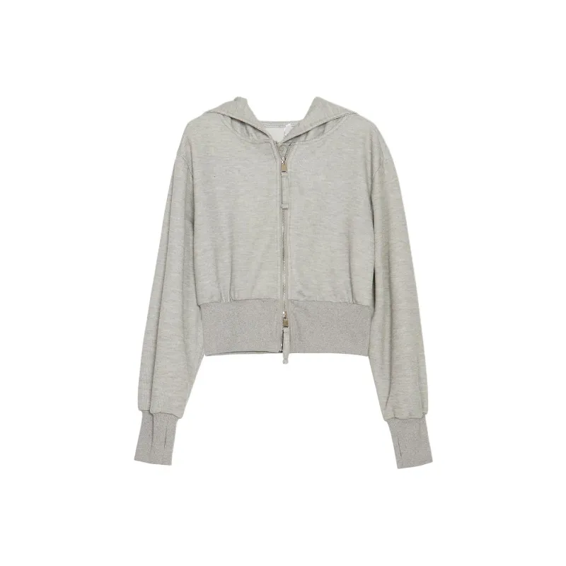 Vine Color Sweatshirt Women's Gray-0