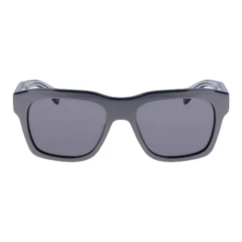 FERRAGAMO Acetate Metal Square Sunglasses Men's Purple