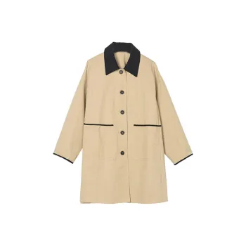 ZIMO Trench Coats Women's Khaki