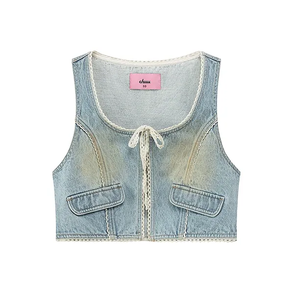 CHUU Vest Women's Light Denim Blue-0