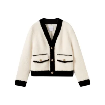 SHUIYUNJIAN Velvet feel Coat Women's Ivory White