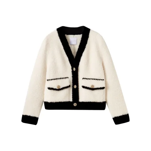 SHUIYUNJIAN Velvet feel Coat Women's Ivory White