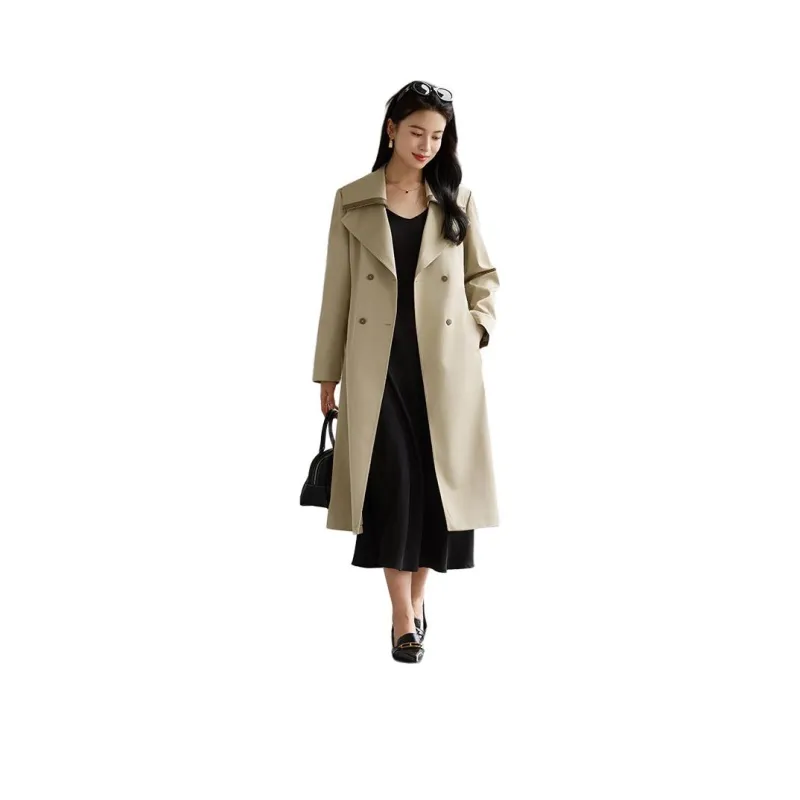 Yi Mengyuan Mid Length Trench Coat Women's-4