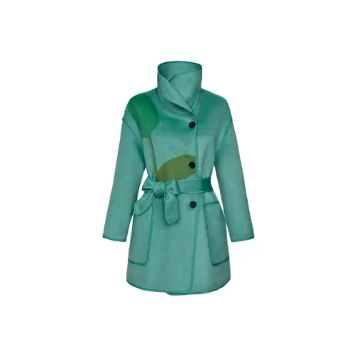 DIFFIE RIEGER Coats Women's Ocean Breeze Green