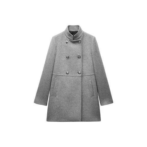 ZARA Coats Women's Gray