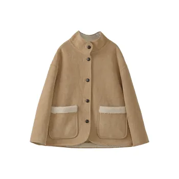 Fstudio Velvet feel Coat Women's Khaki