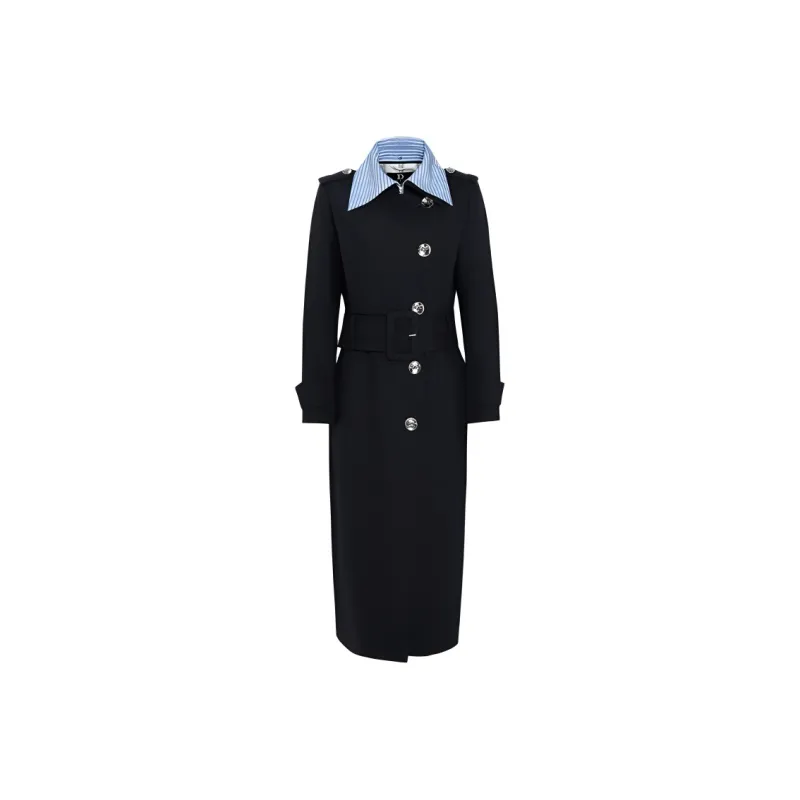 IDPAN Coats Women's Navy Blue-0