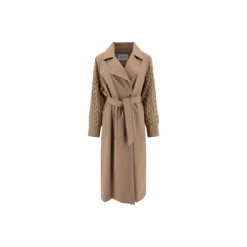 MaxMara Panelled Tie-Waist Coat