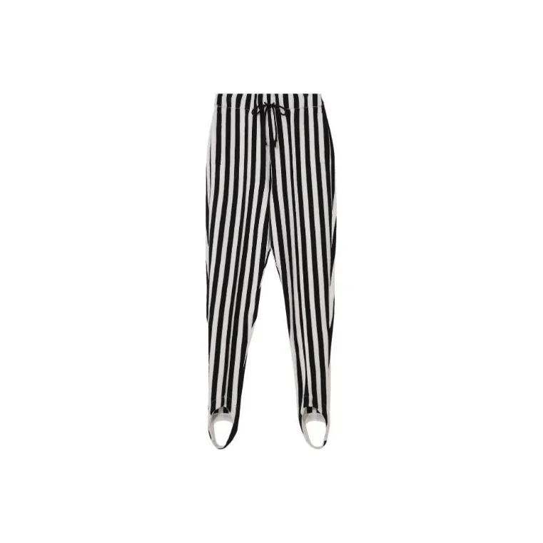 UNDERCOVER Mononoke Stirrup Pants Vertical Stripes 'Black'-0