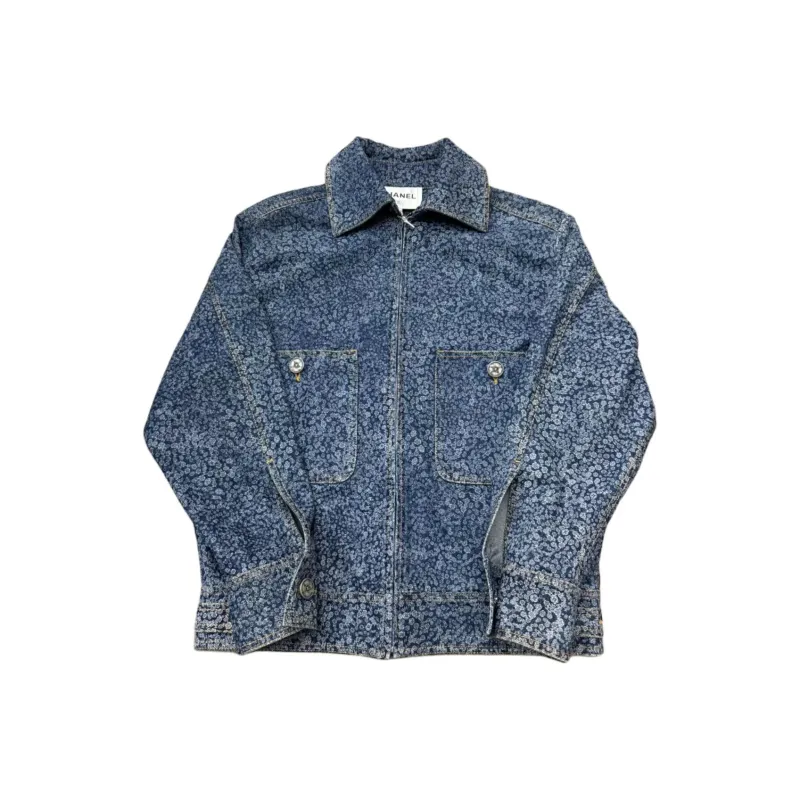 CHANEL FW21 Denim Jacket Women's Blue-0