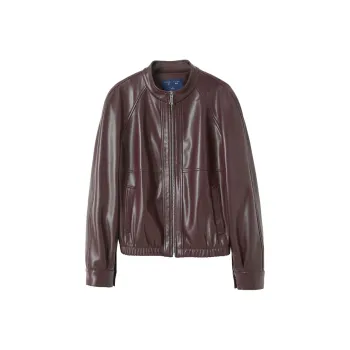 3COLOUR Cropped Coat Women's Cherry Red