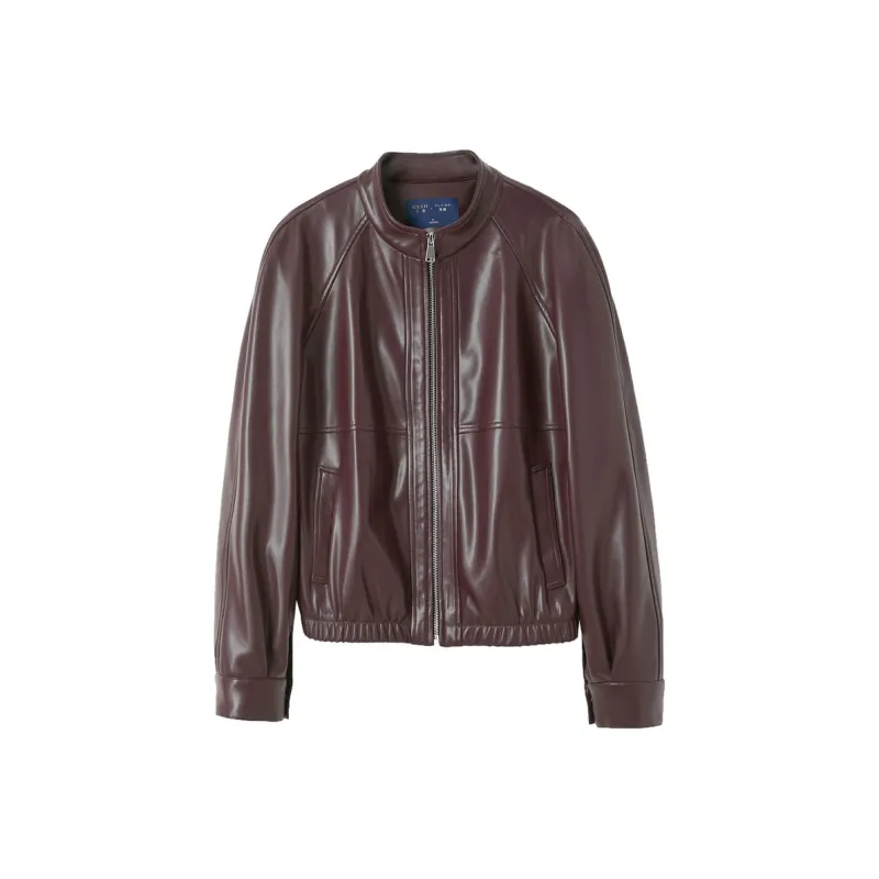 3COLOUR Cropped Coat Women's Cherry Red-0