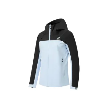 QIAODAN Mountain God Series Windbreaker Jackets Women's Peptide Blue/Black