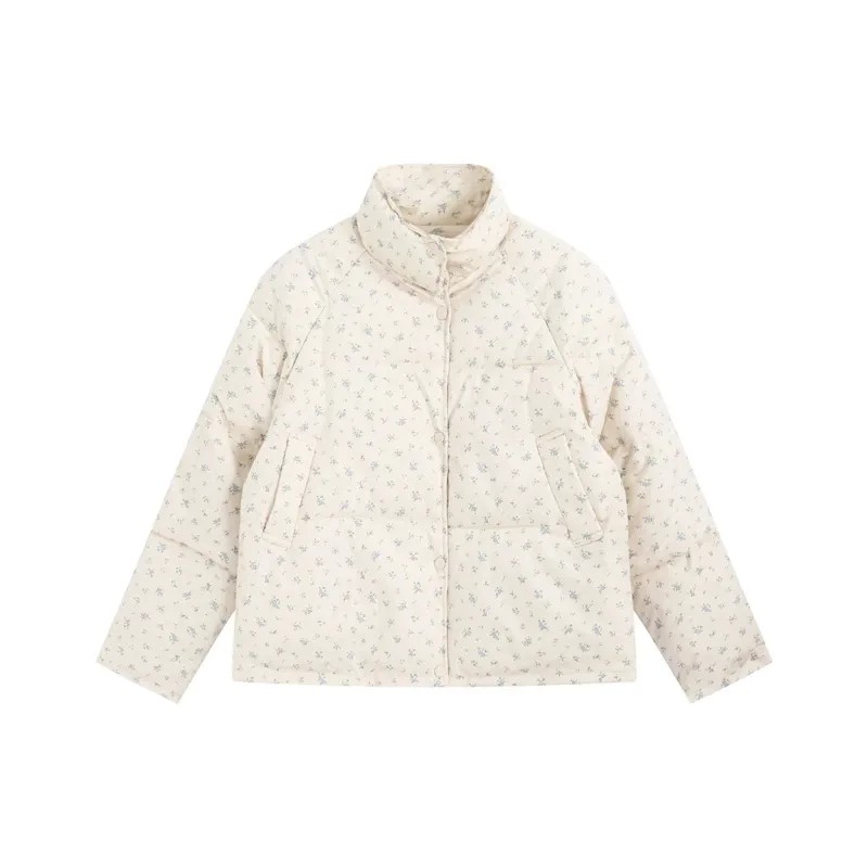 PAZZO Fashion Elegance Loose Fit Cropped Puffer Jacket Women's-0