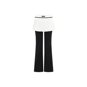 PUKI Casual Pants Women's White Black