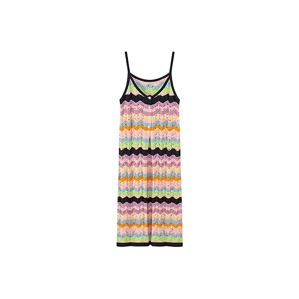 CHUU Vests Women's Pink Stripes-0