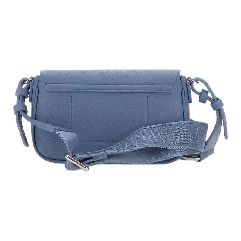 EMPORIO ARMANI Leather Shoulder Bag Women's Blue-4