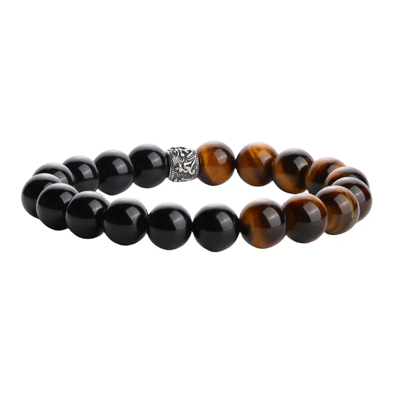 CHINA GOLD Natural Obsidian Bracelets Unisex-0